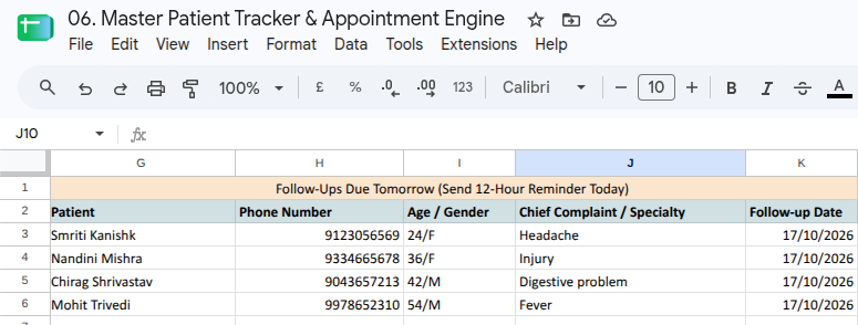 Automated Patient Follow-Up Schedule for Doctor & WhatsApp Reminder